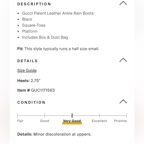 🌟 Host Pick 🌟 Gucci Patent Leather Rain Boots - Picture 13 of 14